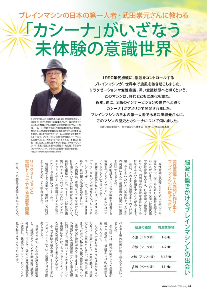 管2110 ブレイン・マシン瞑想カシーナKasina変性意識脳波計八幡書店